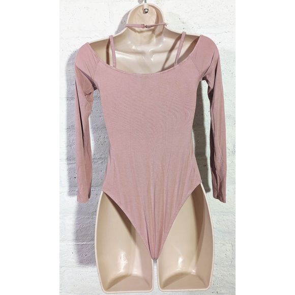 3/$15!! - Pink Harness Halter Neck Bodysuit - Picture 3 of 6